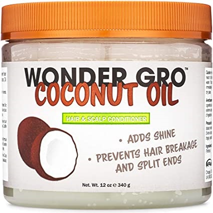 Wonder Gro Coconut Oil Hair And Scalp Conditioner 12oz